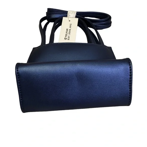 Telfar Cobalt Blue Small Shopping Bag NWT Double Straps Handles and Crossbody - Picture 8 of 11